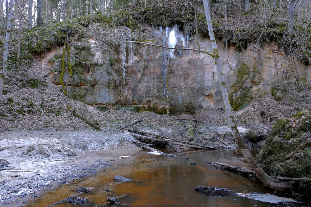 Kaļķupe River valley