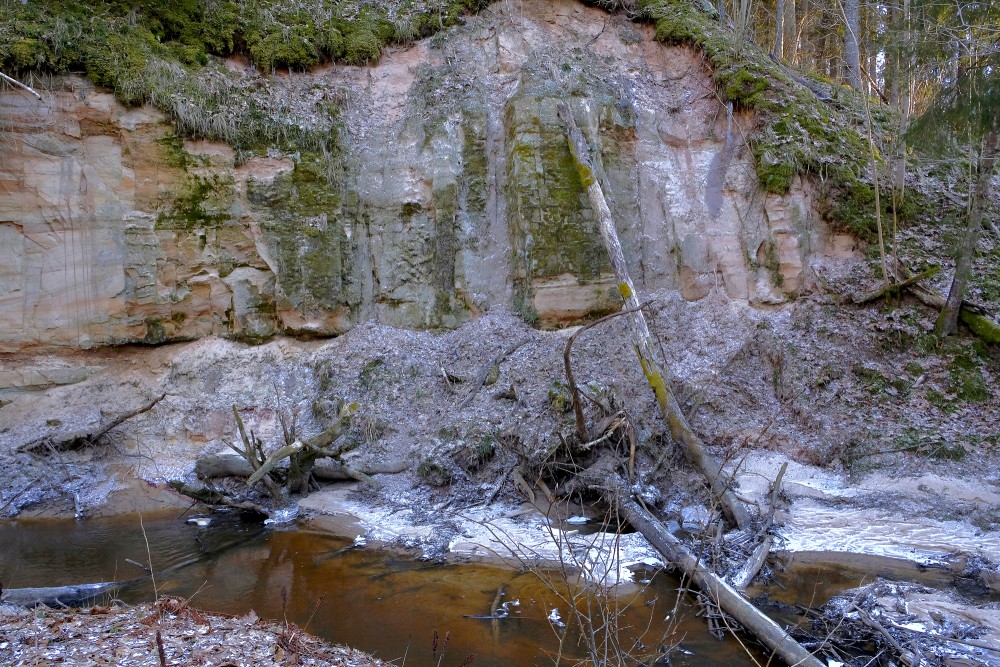 Kaļķupe River valley