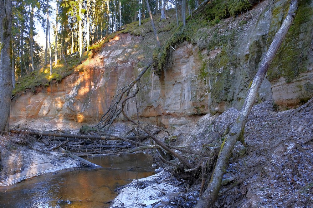 Kaļķupe River valley