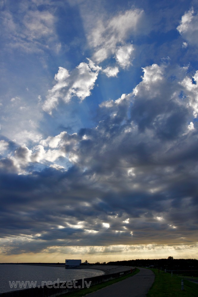 Cloudy Sky near Riga HPP