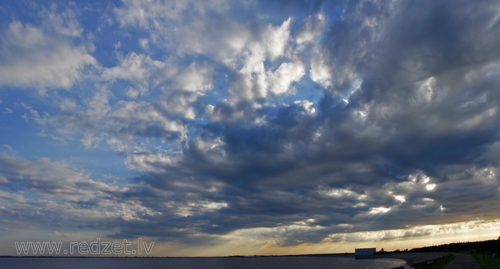 Cloudy Sky near Riga HPP