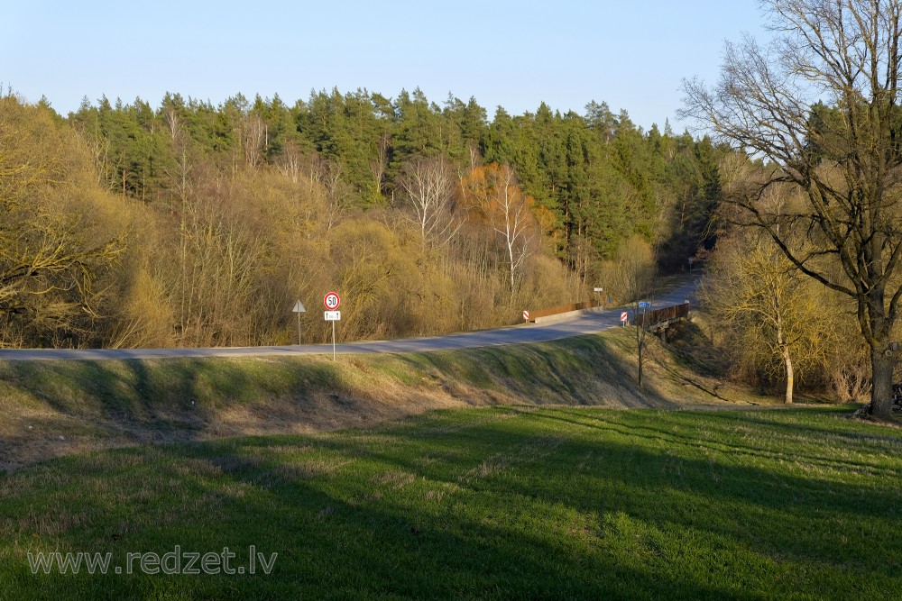 Bridge over Svēte on Vilce-Tērvete Highway at Mūrmuiža