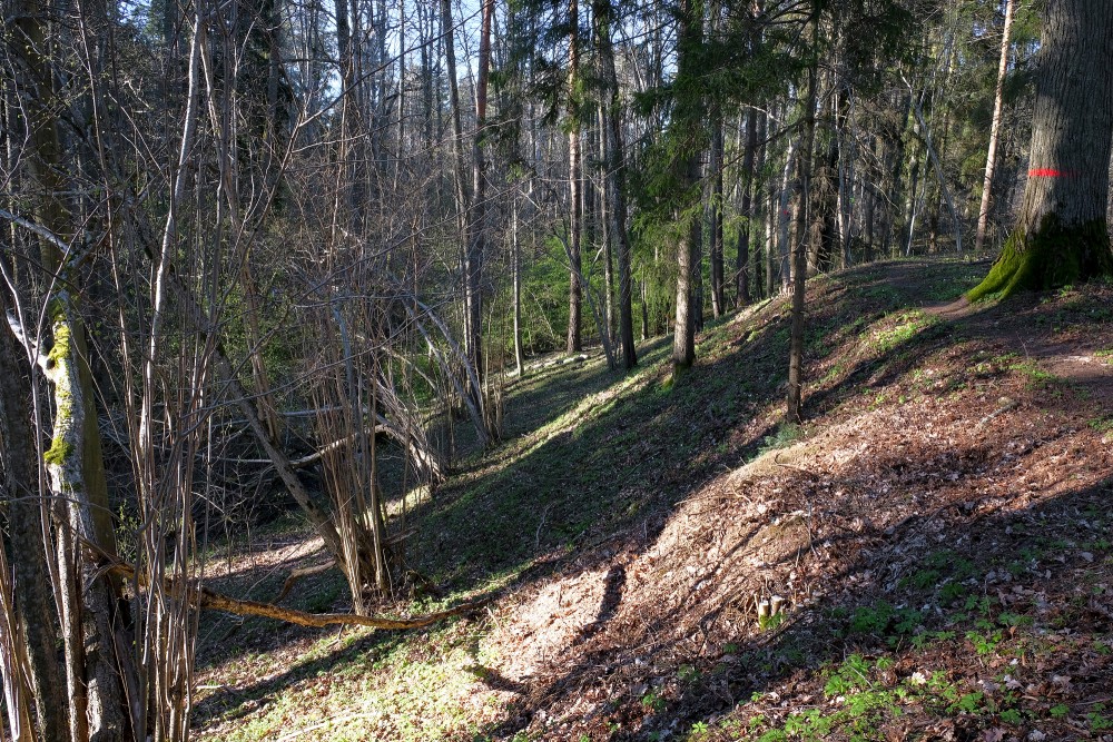 Grava Ugāles dabas takas malā