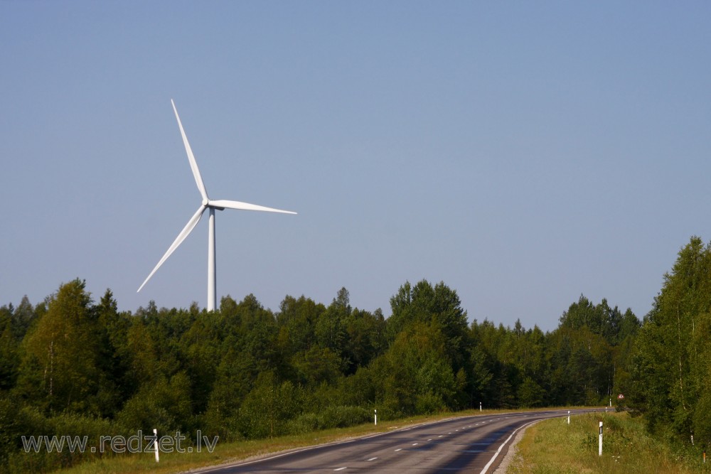 Landscape with Wind Turbines