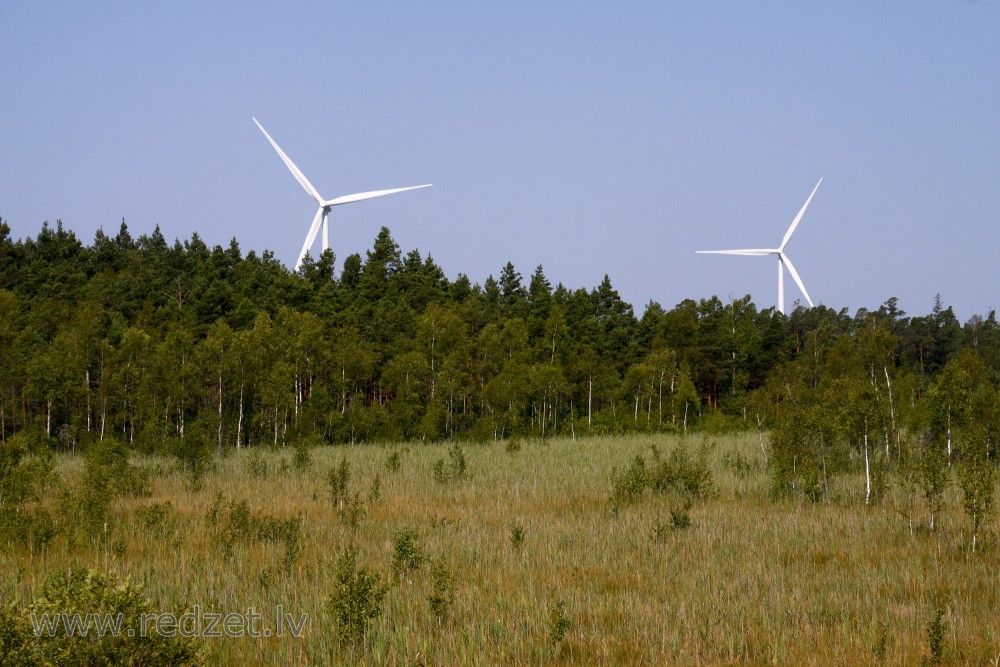 Landscape with Wind Turbines