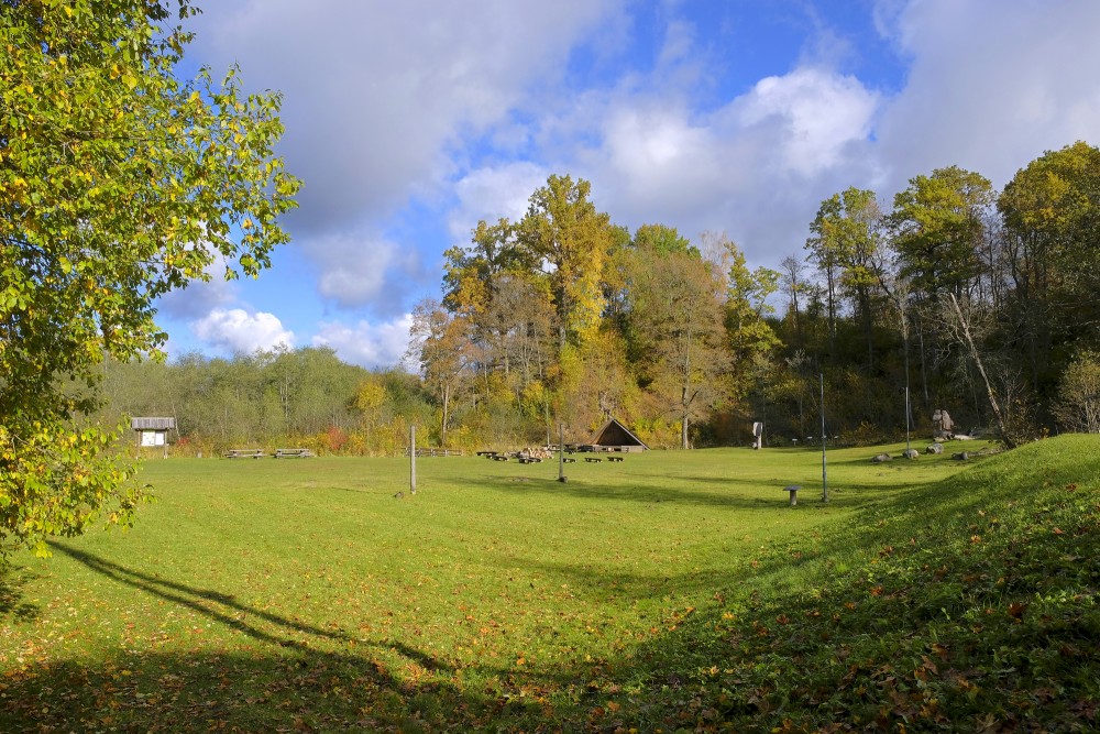 View of Embūte Hillfort