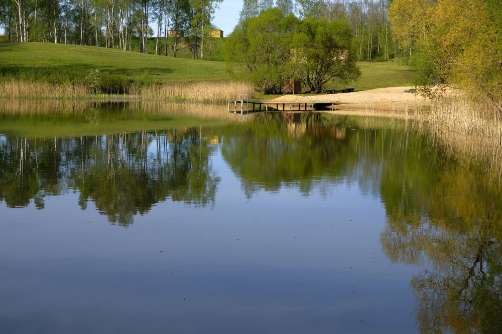 Bathing Place At Satiķi Mill-lake, Latvia