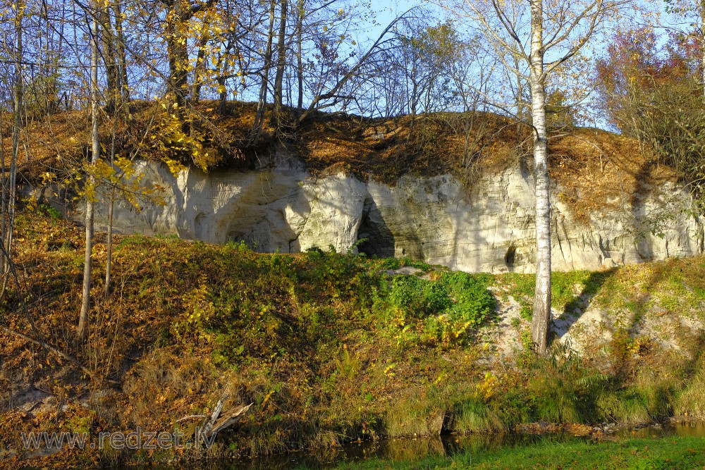 Sandstone outcrops in Rauna, Latvia