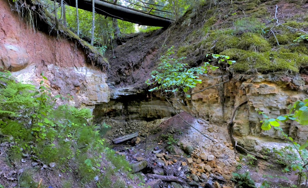 Omiķu gravas dolomīta atsegums