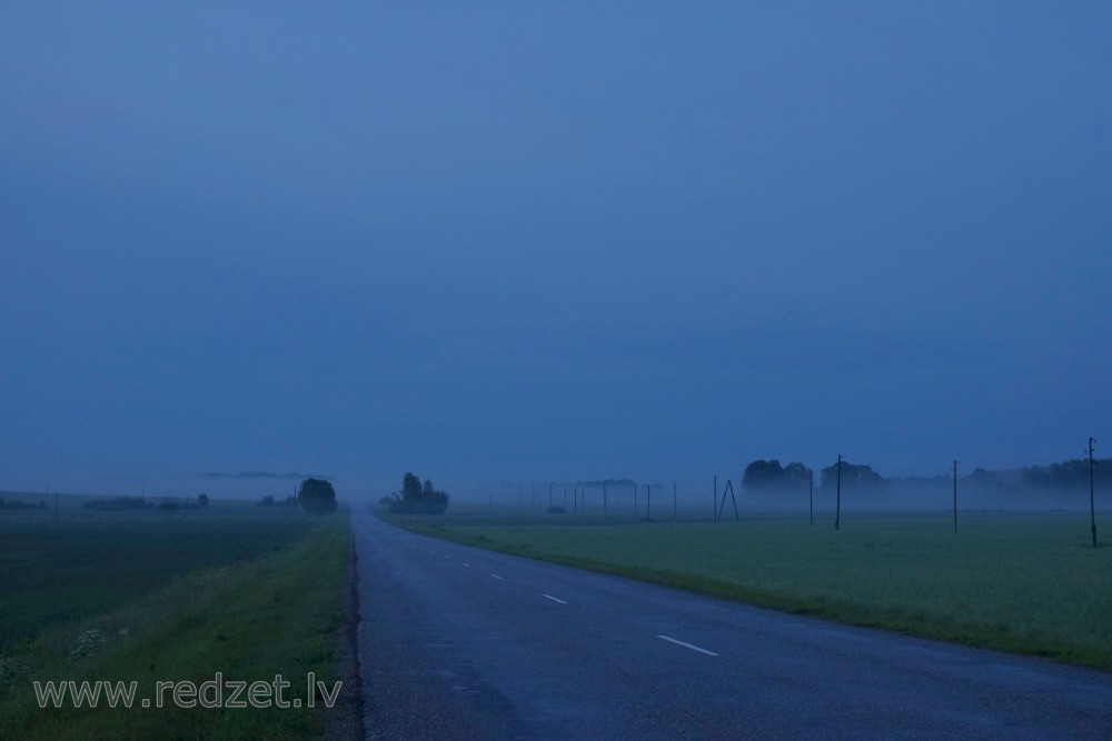 Night Countryside Landscape