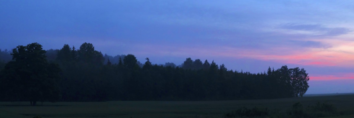 Nakts panorāmas ainava Nakts panorāmas ainava