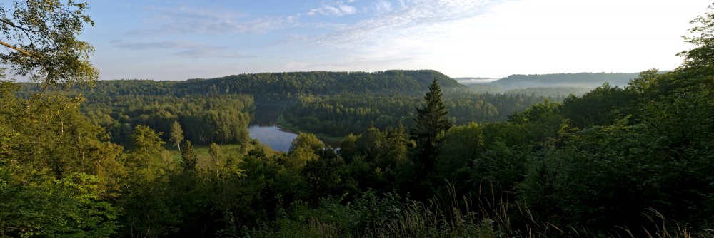 Gaujas senielejas panorāma no Ķeizarskata