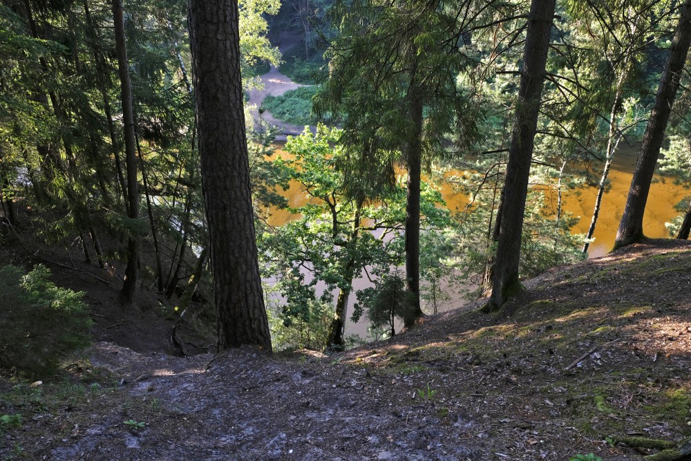 Above The Devils Rock In Sigulda