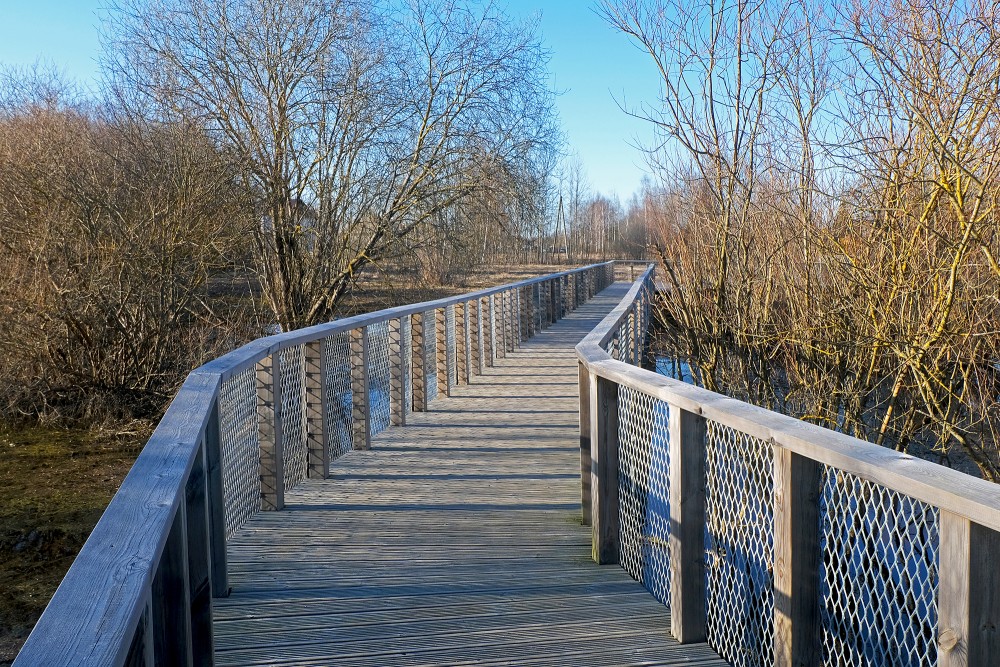 Miezīte Pond Walking Boardwalk