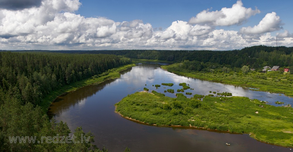 Ainava no Krāslavas Skatu torņa 