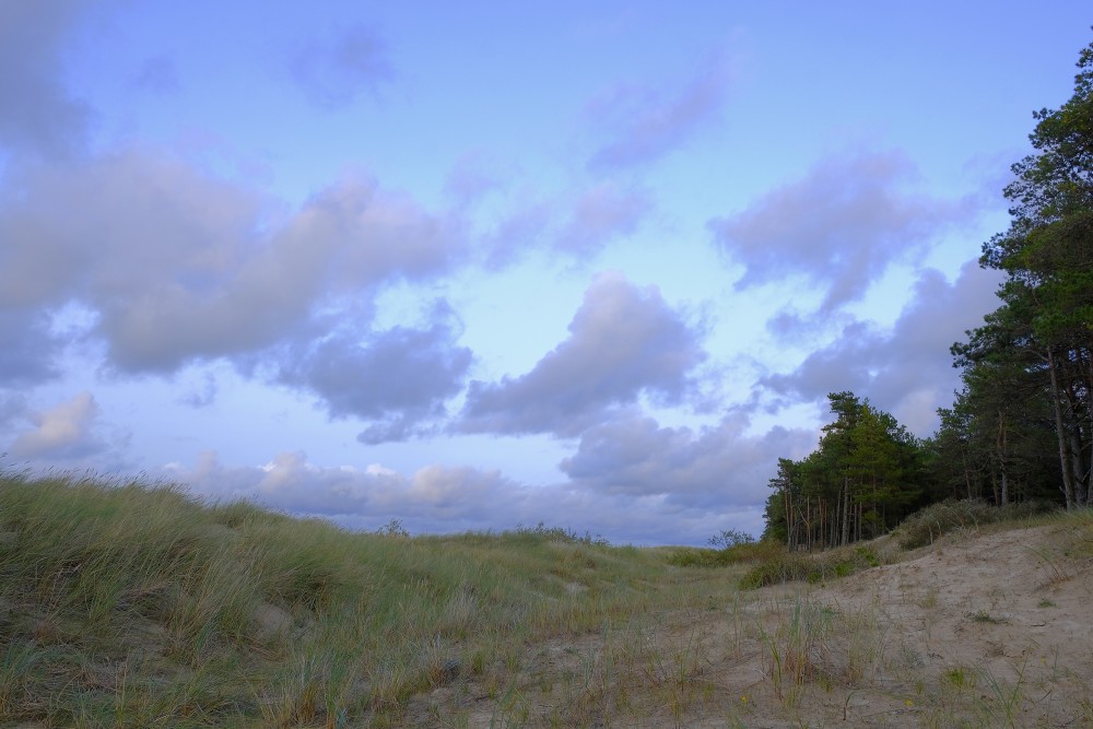 Dunes, Gorgeous Sunset Sky