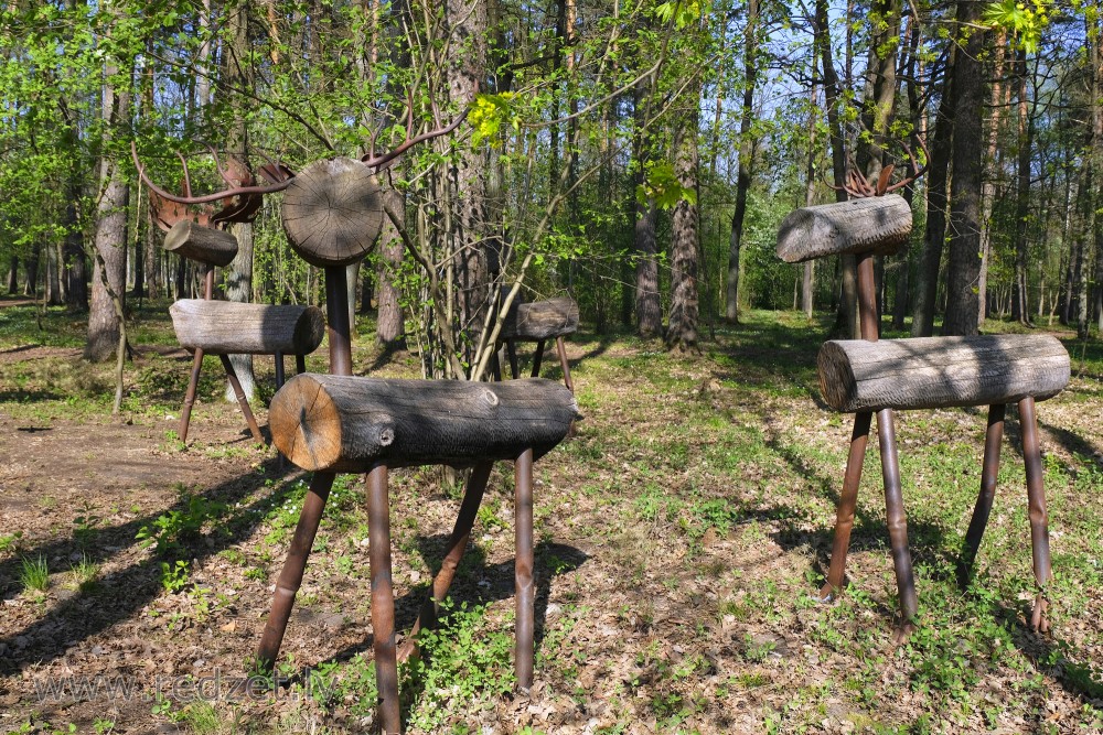 Sculptures in Langervalde Forest
