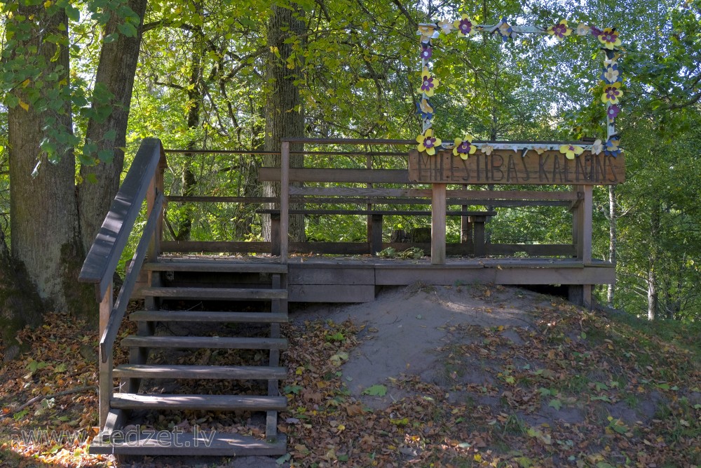 View platform of Vilce Nature Park - Hill of Love