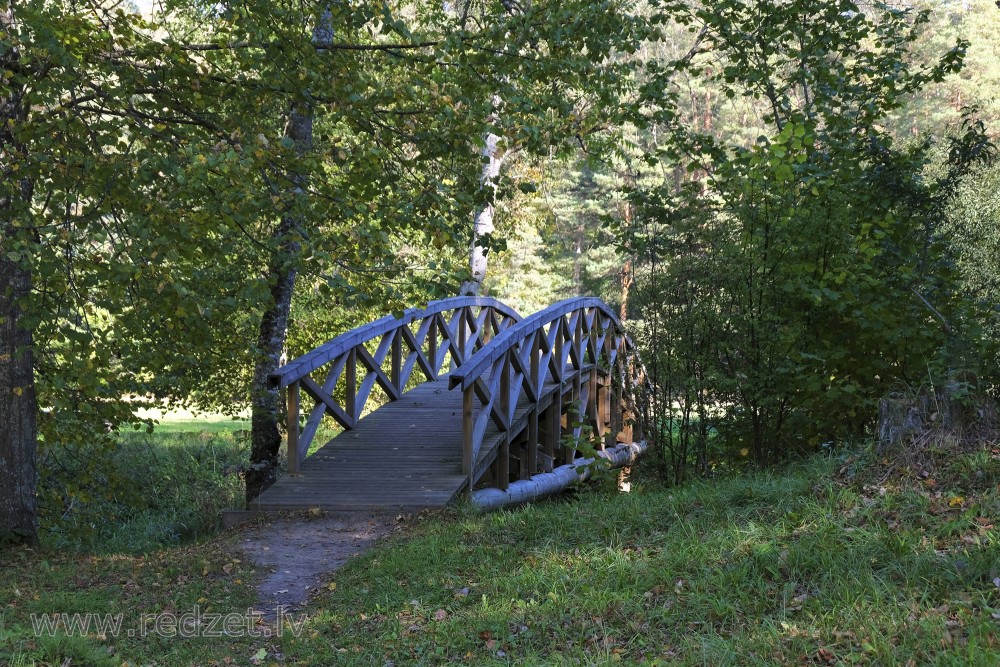 The Footbridge over Vilce at Vilce Hillfort and Zaķu Pļava (Meadow of hares)