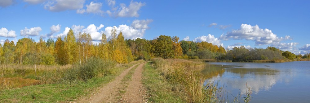 Panorama of Sātiņi Ponds