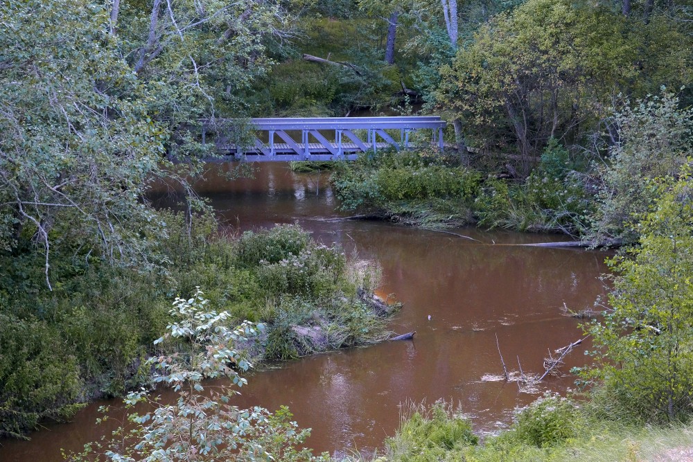 A bridge over Pilsupi near Pūrciems White Dune