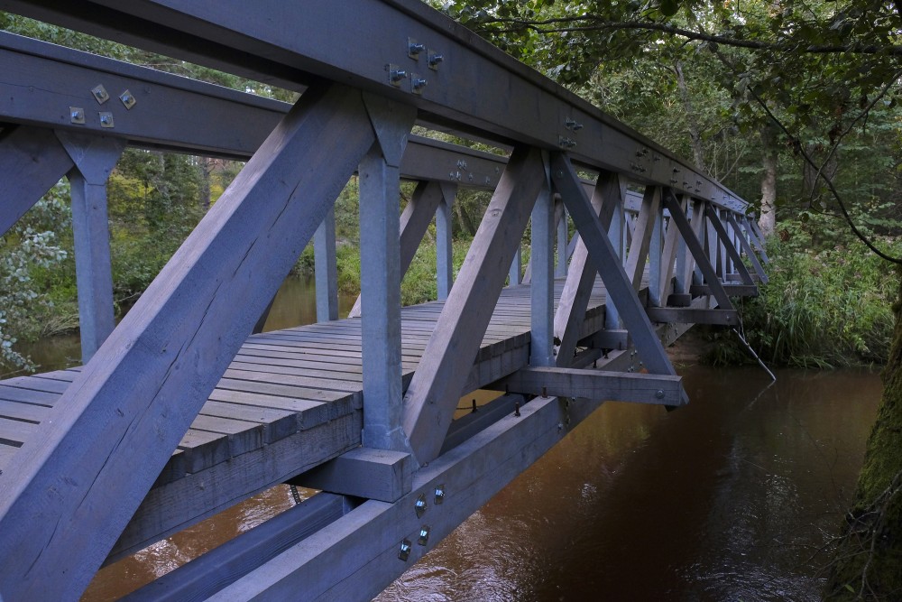 A bridge over Pilsupi near Pūrciems White Dune