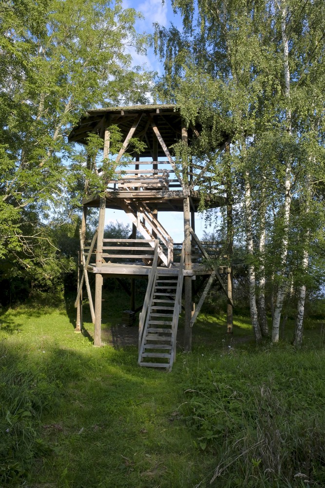 The Birdwatching tower in Kaltene