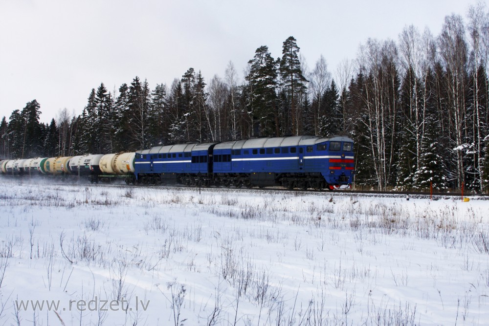 Freight Train in the Winter