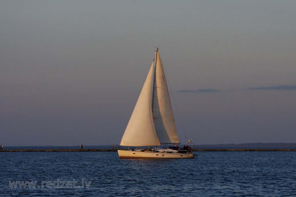 Yacht at Sunset