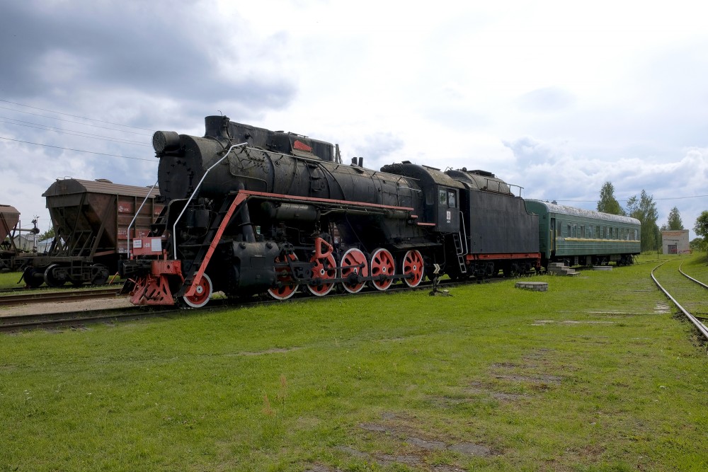 Tvaika lokomotīve L-4578 Gulbenē