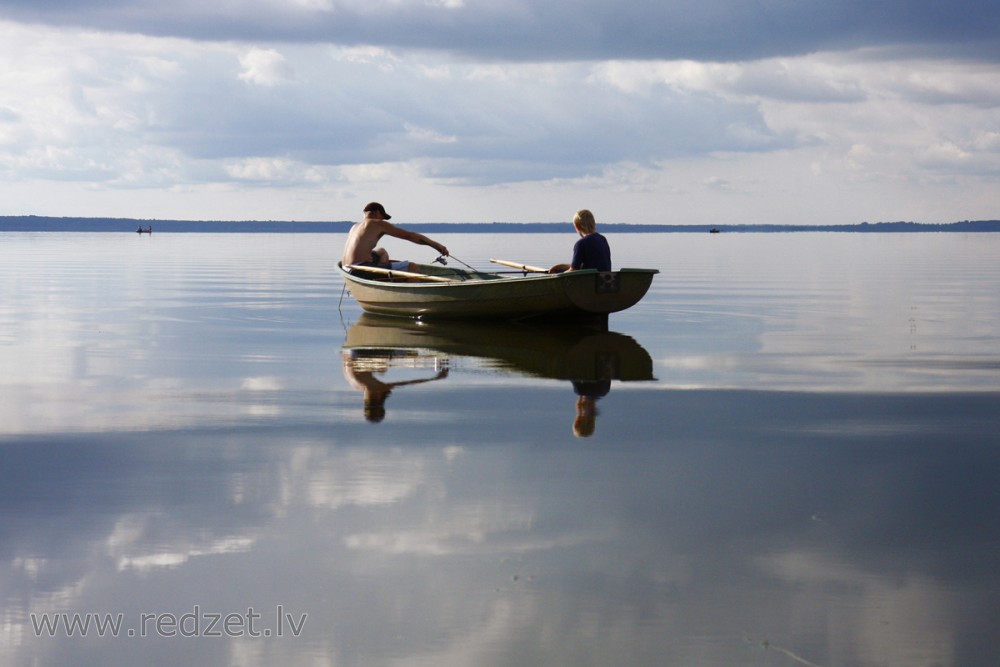 Boat in the Lake Burtnieks