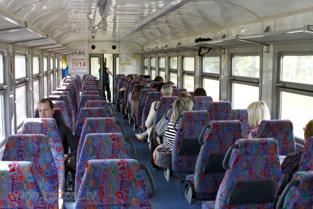 Saloon in the Diesel-engine Passenger Train