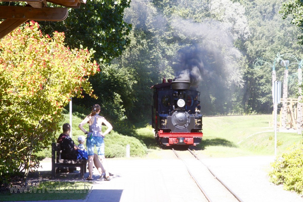 Narrow Gauge Train in Ventspils Seaside Open Air Museum