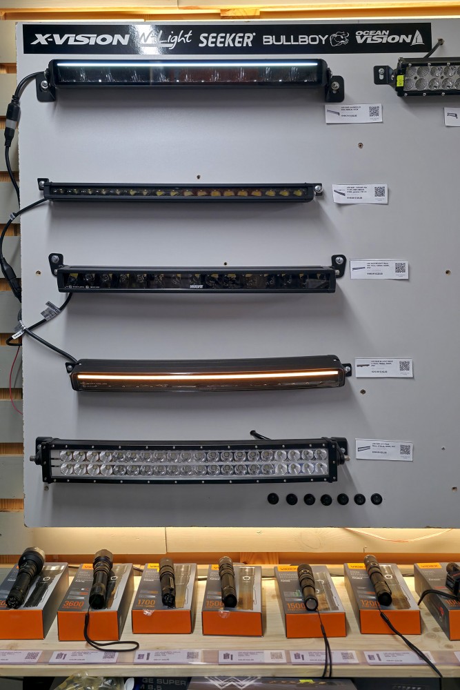 Auto LED tālās gaismas un LED bars lukturi, Kurzeme