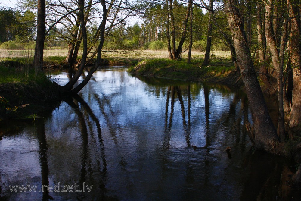 Engure River near Ugāle, Latvia