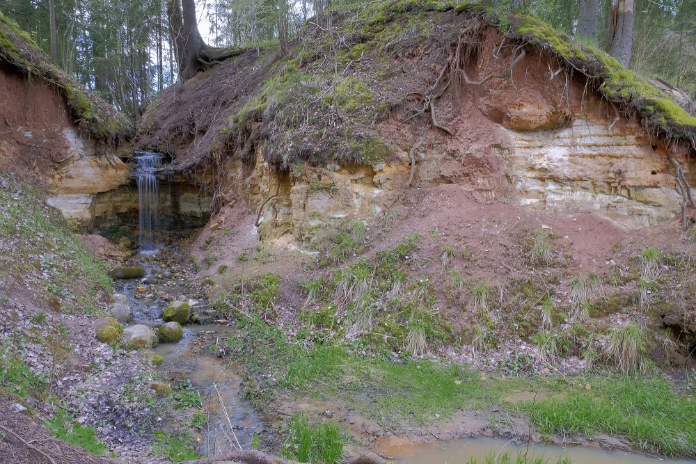 Omiķi Ravine Waterfall in Spring