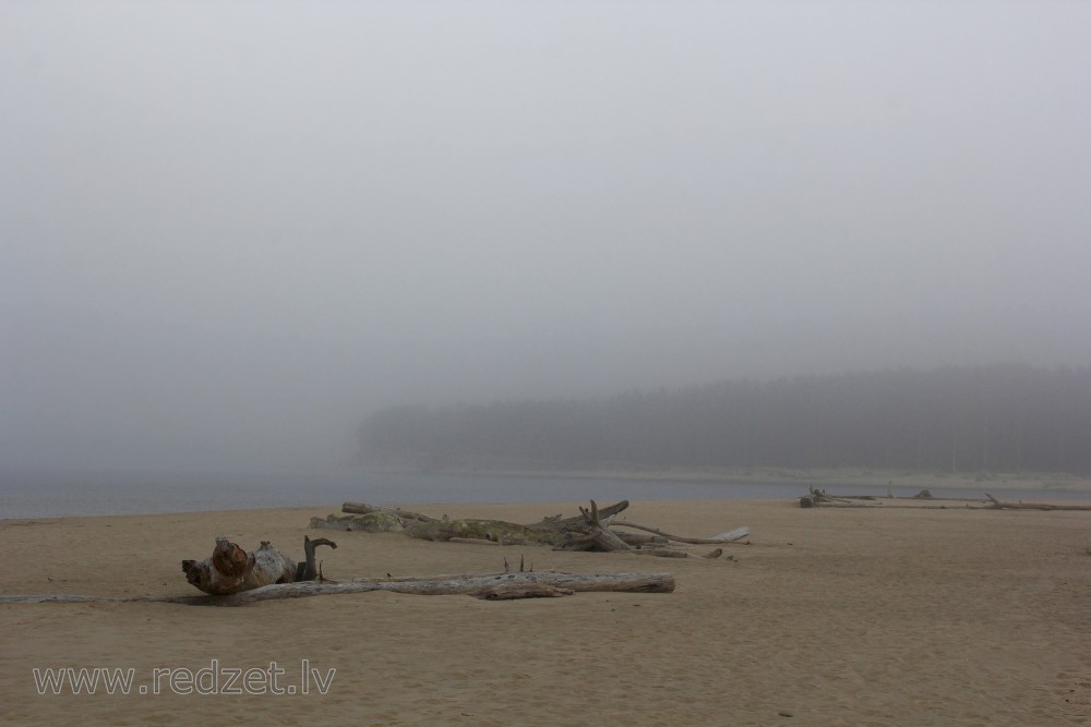 River mouth of Gauja in the Sea