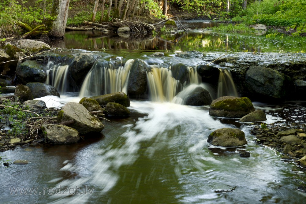 Ivande Artificial Waterfall, Latvia