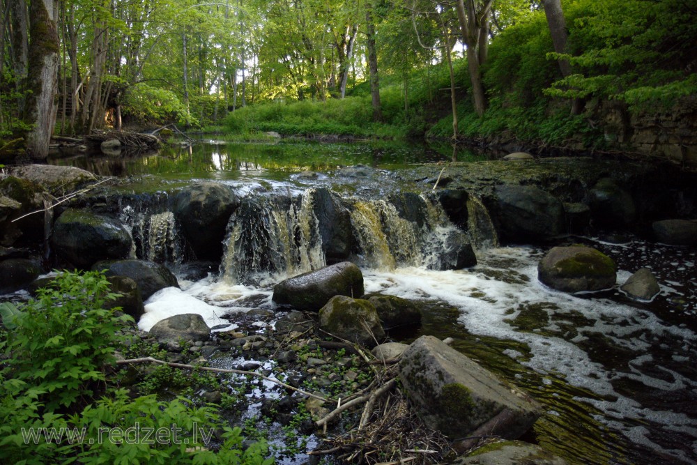 Ivande Artificial Waterfall, Latvia