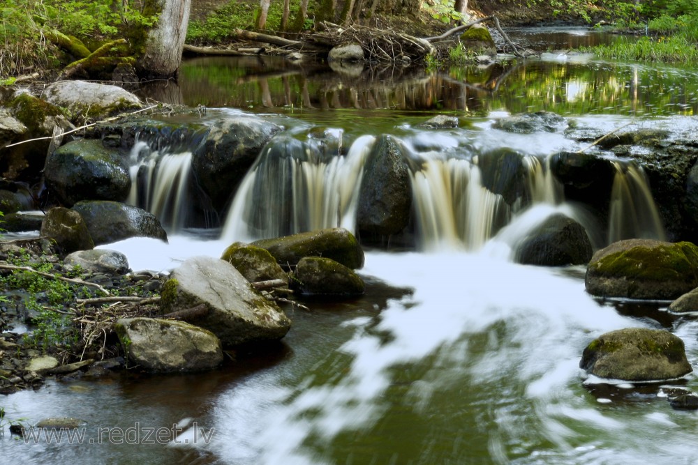 Ivande Artificial Waterfall, Latvia