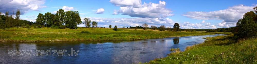 Panorama Venta river, Latvia