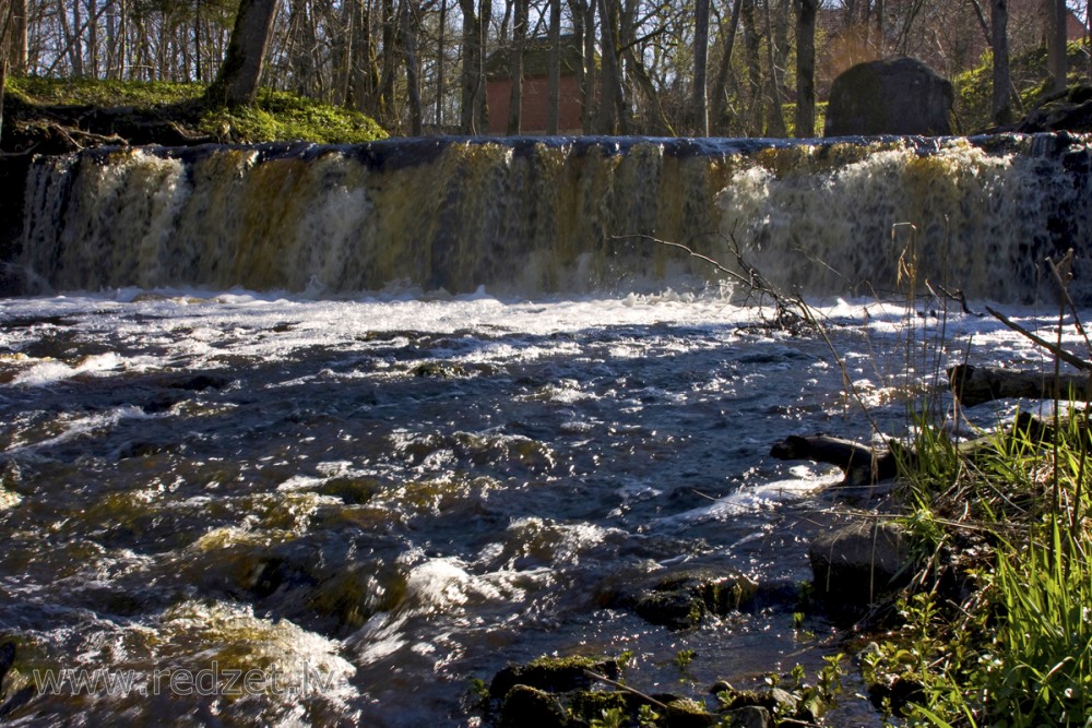 Ivande lower waterfall in Spring