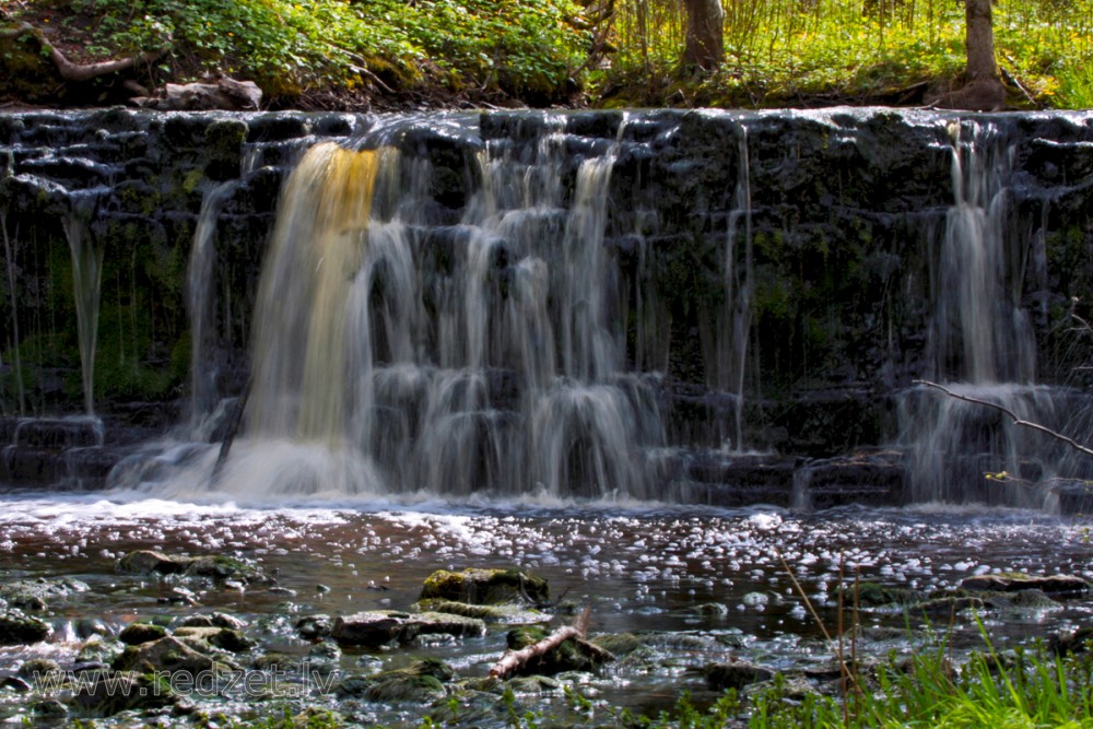 Ivande lower waterfall, Latvia