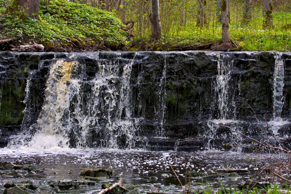 Ivande lower waterfall, Latvia