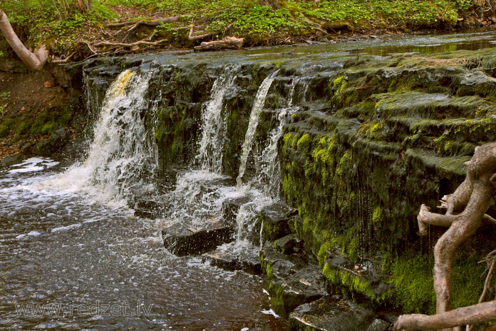 Ivande lower waterfall, Latvia