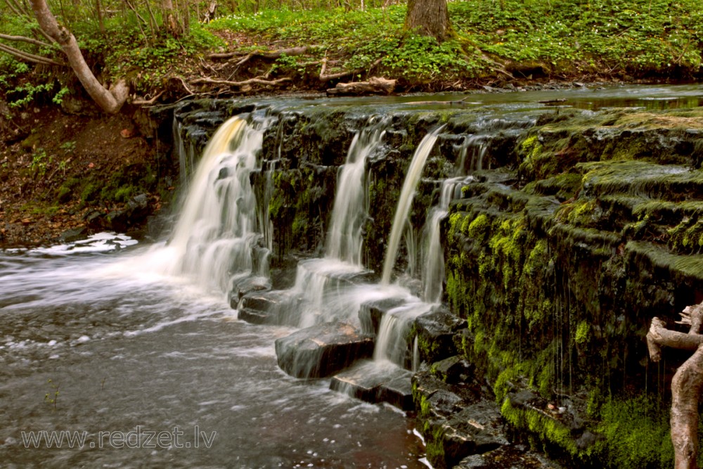 Ivande lower waterfall, Latvia