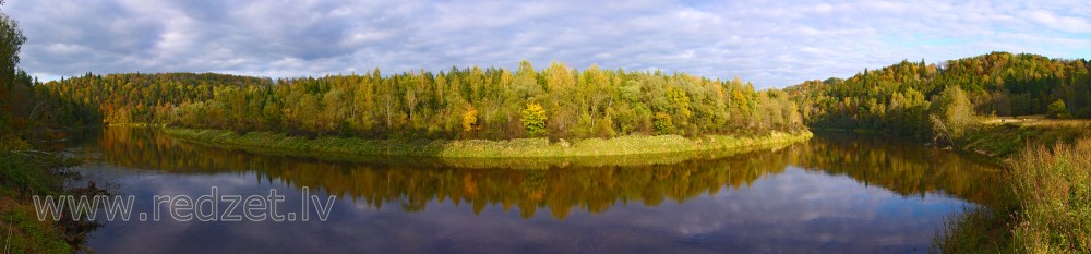 Gaujas panorāma pie Siguldas