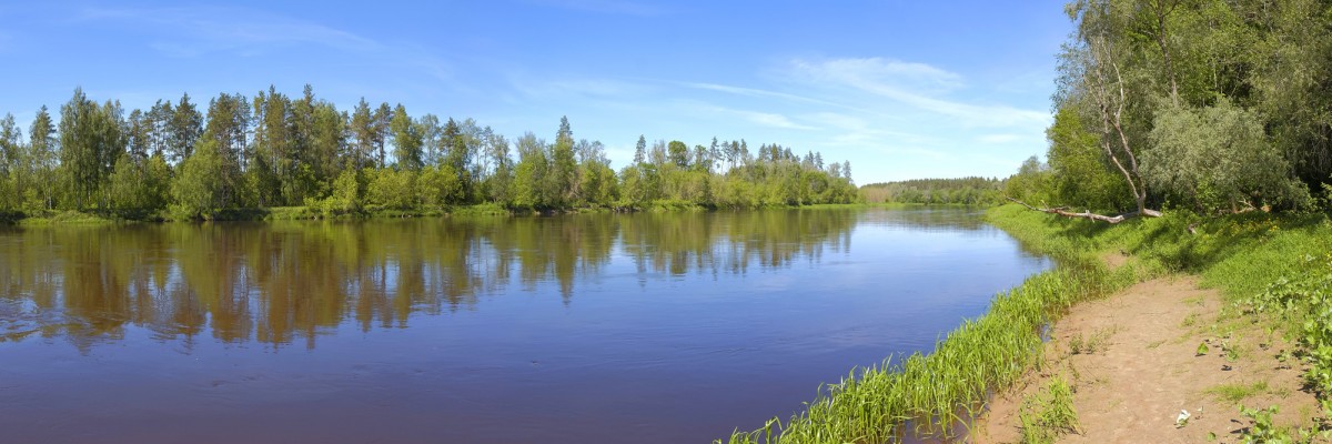 Gaujas panorāma netālu no Vangažiem Gaujas panorāma netālu no Vangažiem