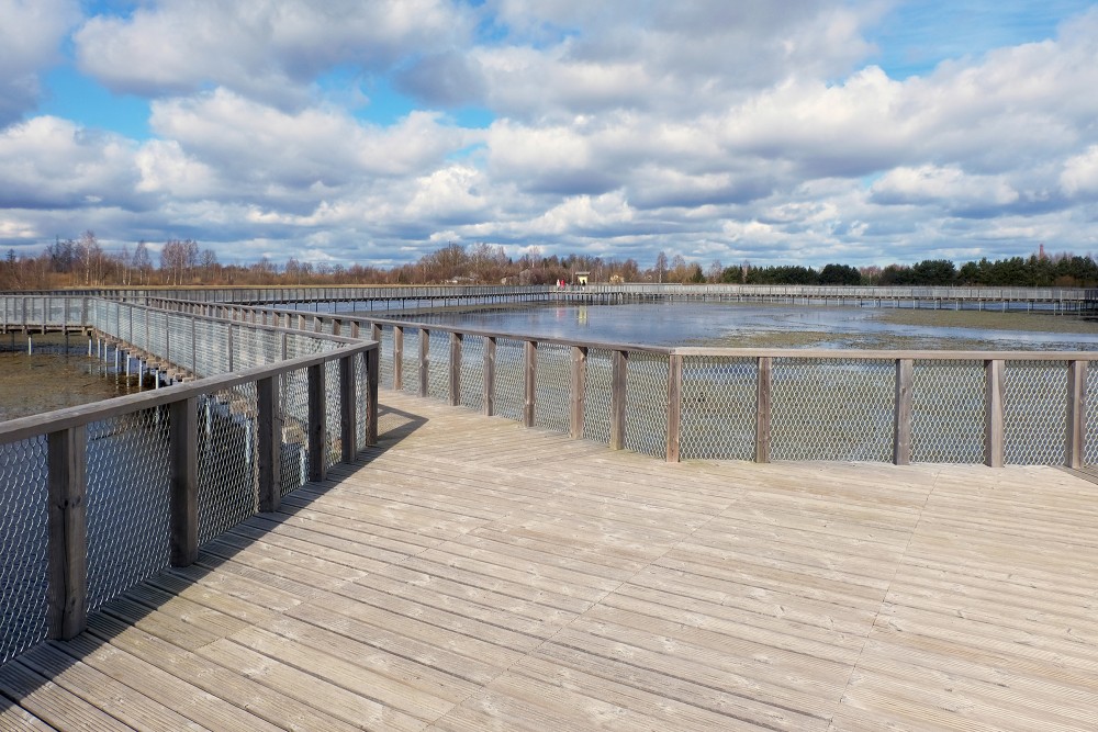 Landscape of Svēte Floodplain Meadow Boardwalks