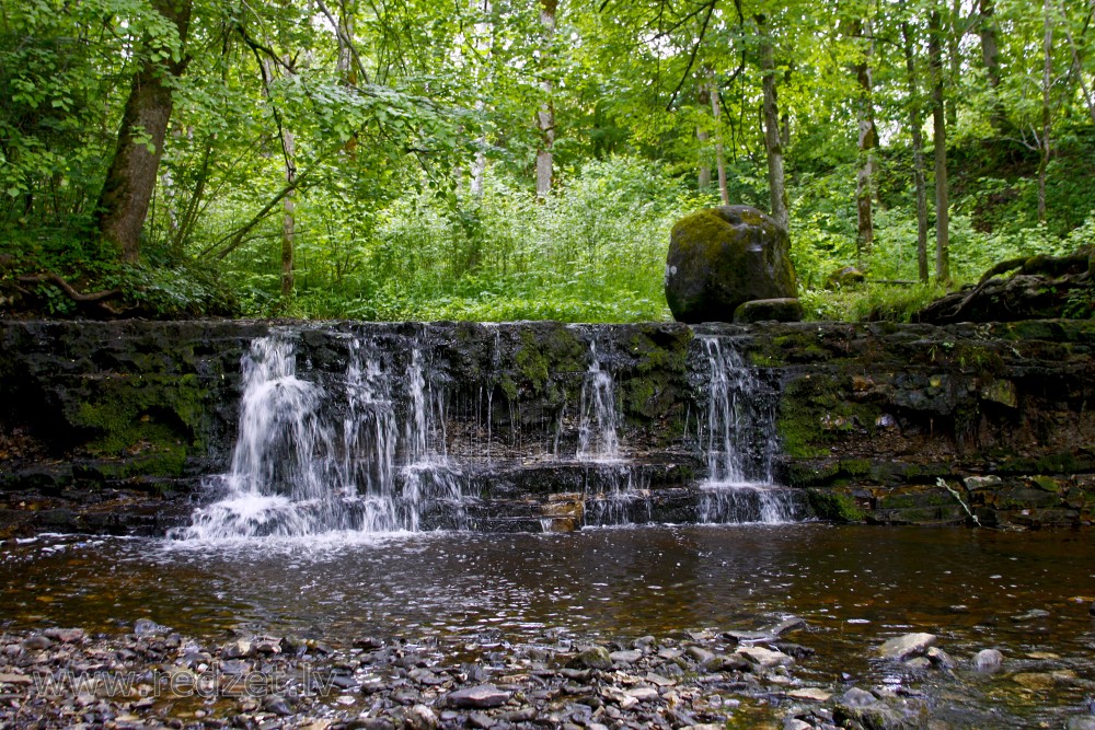 Ivande lower waterfall, Latvia